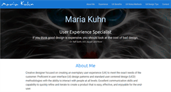 Desktop Screenshot of mariakuhn.com