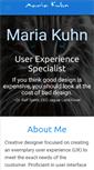 Mobile Screenshot of mariakuhn.com